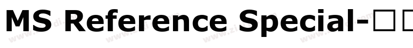 MS Reference Special字体转换